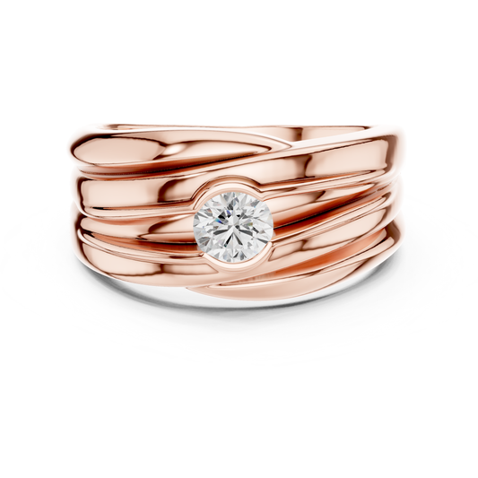 Tanihari Cascade Sculptural Ridge Solitaire